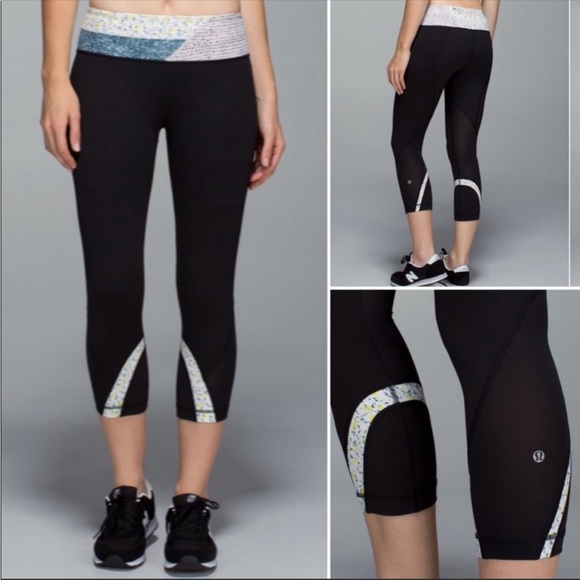 lululemon athletica Pants - Lululemon Run Inspire Crop II Fresh Fleur Neutral